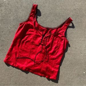 COPY - Red top corset top